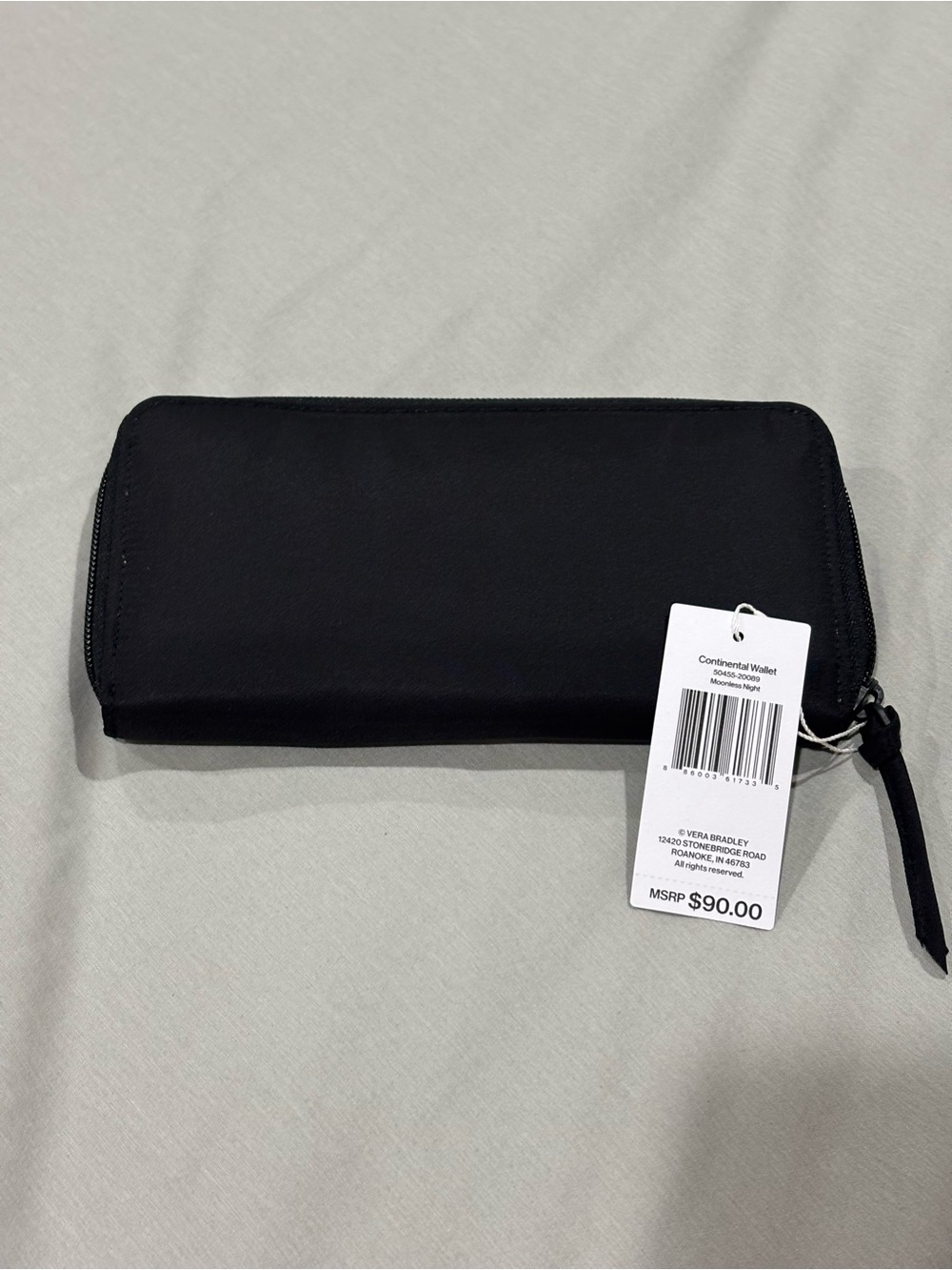 Vera Bradley Moonless Night Continental Zip Wallet